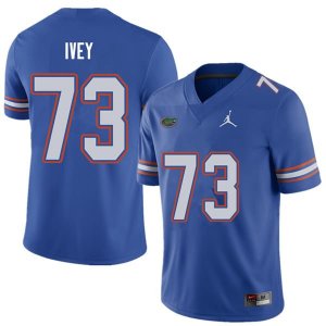 Men's Florida Gators #73 Martez Ivey NCAA Jordan Brand Royal Authentic Stitched College Football Jersey EXO1362GG